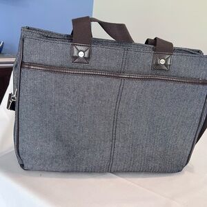 Thirty One Suite Success Tote Thermal Organizer Padded Laptop Denim